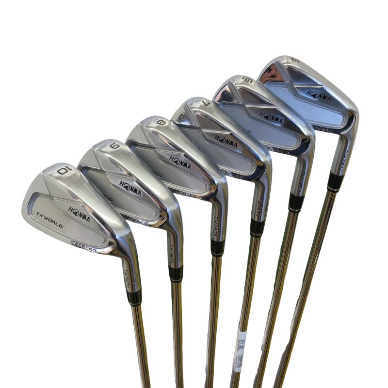 【中古】 本間ゴルフ TOUR WORLD TW747V 6S アイアンセット IR AMT TOUR WHITE (フレックスS) メンズ 男性用 右利き 右用 Cランク ゴルフクラブ