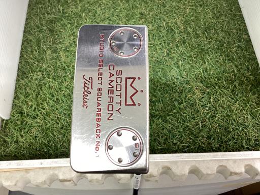 【中古】 タイトリスト SCOTTY CAMERON STUDIO SELECT SQUAREBACK 34in(15g) パター PT スチール写真 (フレックス余分の物) メンズ 成人男性用 右利き 右用 C位置づける ゴルフ野球クラブ
