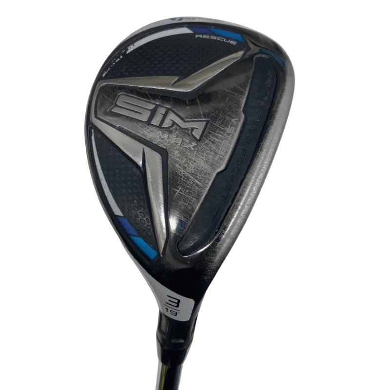 【中古】 テーラーメイド SIM MAX U3 ユーティリティ UT リシャフト (フレックスその他) メンズ 男性用 右利き 右用 Cランク ゴルフクラブ
