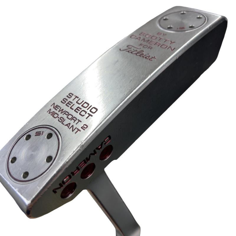 【中古】 タイトリスト SCOTTY CAMERON STUDIO SELECT NEWPORT 2 MS 34in(15g) パター PT スチール写真 (フレックス余分の物) メンズ 成人男性用 右利き 右用 C序列付ける ゴルフ野球クラブ