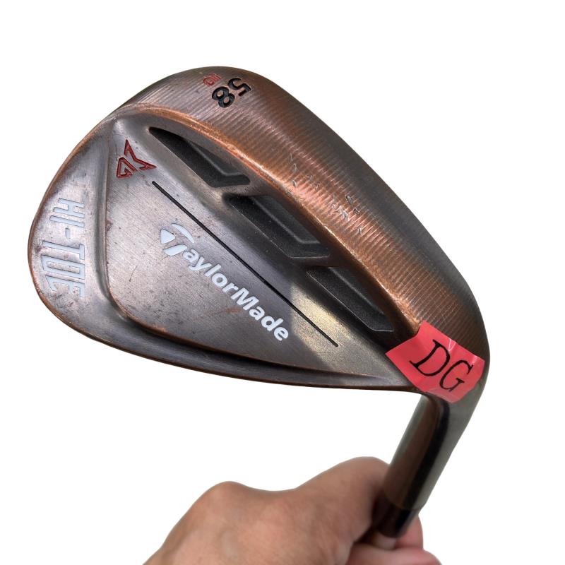 【中古】 仕立て屋お手伝いさん Taylor Made MILLED GRIND HI-TOE(2021) 58°/10° ウェッジ WG Dynamic Gold (フレックスS) メンズ 成人男性用 右利き 右用 D位置づける ゴルフ野球クラブ
