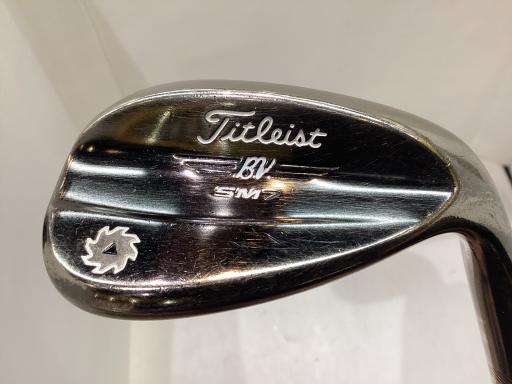 【中古】 タイトリスト VOKEY SPIN MILLED SM7 ブラッシュドスチール 60°/14°K ウェッジ WG 純正特注シャフト (フレックスX) メンズ 男性用 右利き 右用 Cランク ゴルフクラブ