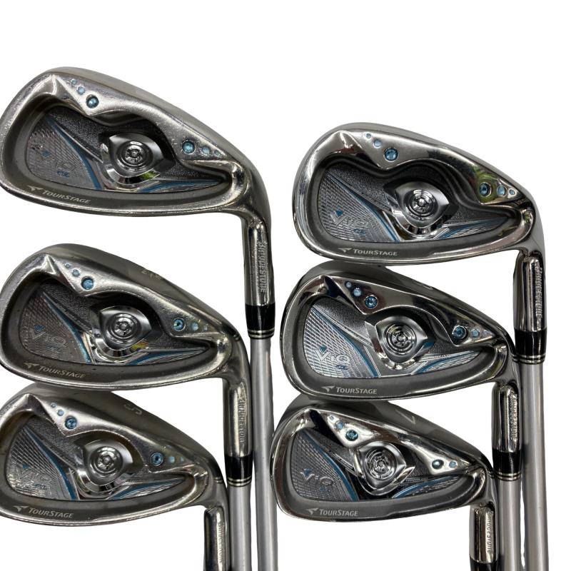 【中古】 ブリヂストン TOURSTAGE ViQ CL(2010) 8S (アクアブルー) アイアンセット IR VT-40i (フレックスL) レディース 女性用 右利き 右用 Cランク ゴルフクラブ｜ゴルフパートナー 中古クラブ店