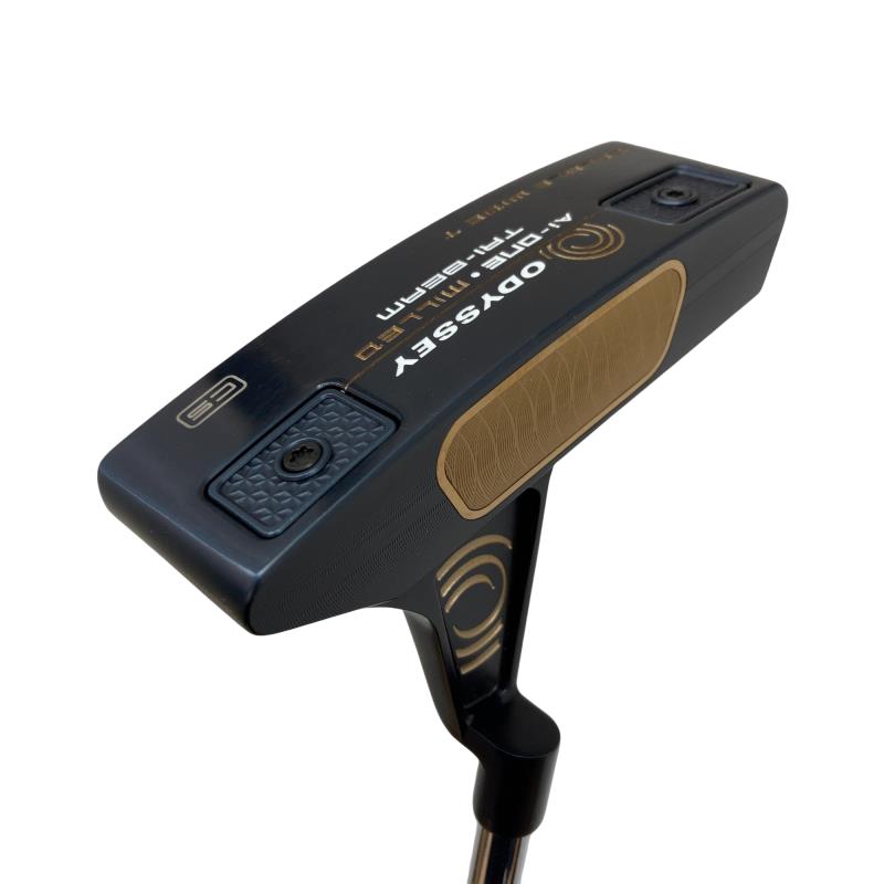 【中古】 オデッセイ Ai-ONE・MILLED TRI-BEAM DOUBLE WIDE T CS 34in パター PT STROKE LAB 90 スチール写真 (フレックス余分の物) メンズ 成人男性用 右利き 右用 B序列付ける ゴルフ野球クラブ