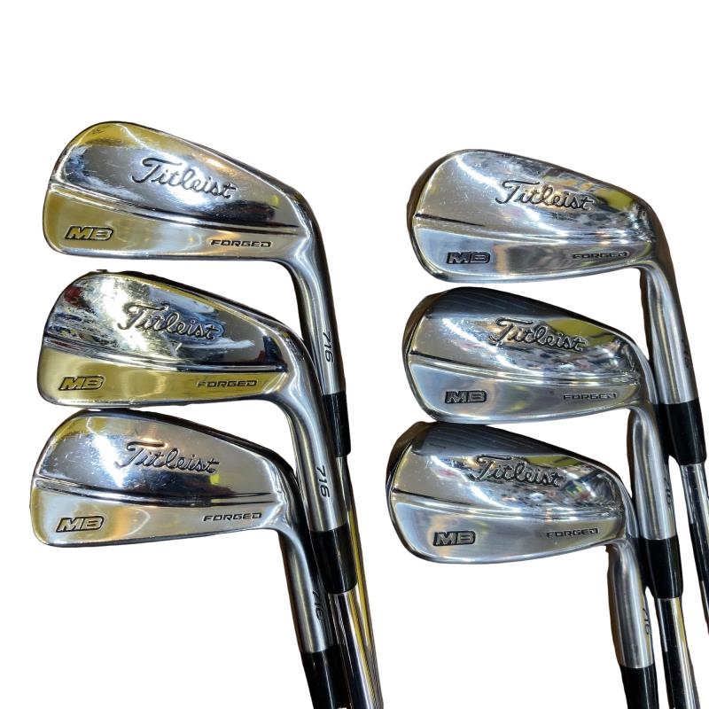 【中古】 タイトリスト Titleist MB 716 6S アイアン仕掛ける IR Dynamic Gold AMT (フレックスS) メンズ 成人男性用 右利き 右用 C序列付ける ゴルフ野球クラブ
