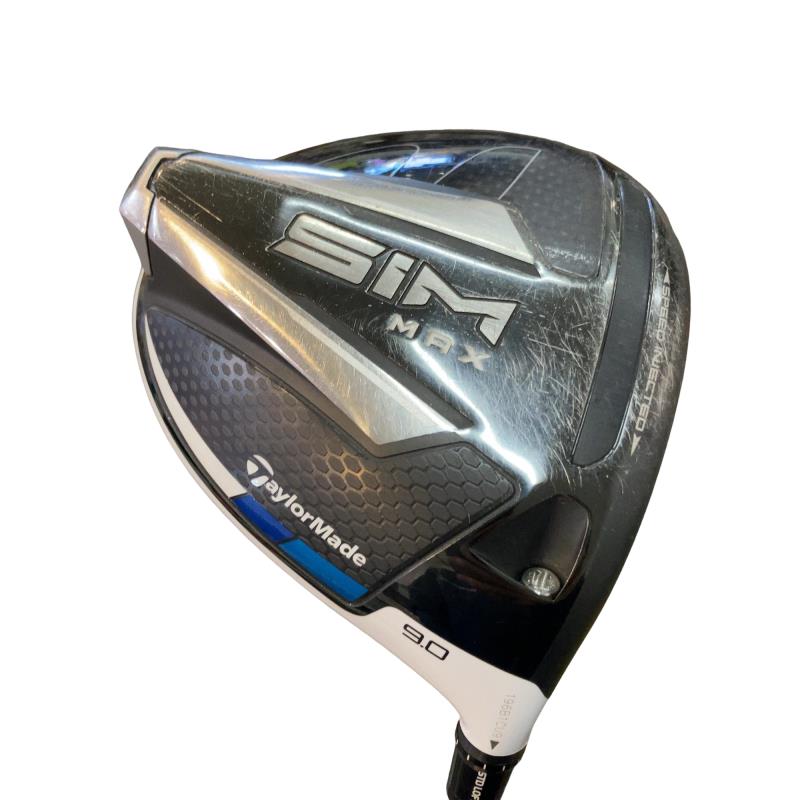 【中古】 テーラーメイド SIM MAX 9° ドライバー DR TENSEI BLUE TM50(DR) (フレックスS) メンズ 男性用 右利き 右用 Cランク ゴルフクラブ