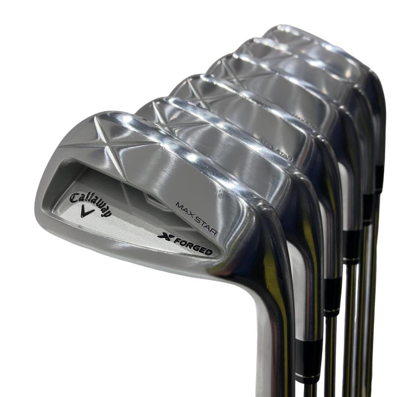 【中古】 キャロウェイ X FORGED MAX STAR(2025) 7S アイアンセット IR 純正特注シャフト (フレックスR) メンズ 男性用 右利き 右用 Cランク ゴルフクラブ