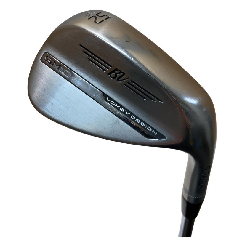 【中古】 タイトリスト VOKEY SPIN MILLED SM10 ツアークロム 52&deg;/08&deg;F ウェッジ WG リシャフト (フレックスその他) メンズ 男性用 右利き 右用 Cランク ゴルフクラブ｜ゴルフパートナー 中古クラブ店