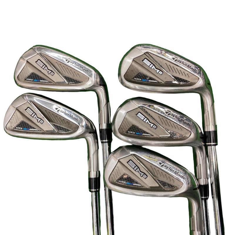 【中古】 テーラーメイド SIM2 MAX 5S アイアンセット IR KBS MAX MT85 JP (フレックスS) メンズ 男性用 右利き 右用 Cランク ゴルフクラブ｜ゴルフパートナー 中古クラブ店