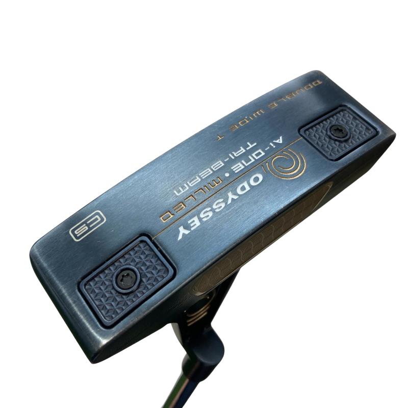 【中古】 オデッセイ Ai-ONE・MILLED TRI-BEAM DOUBLE WIDE T CH 34in パター PT STROKE LAB 90 スチール写真 (フレックス余分の物) メンズ 成人男性用 右利き 右用 C位置づける ゴルフ野球クラブ