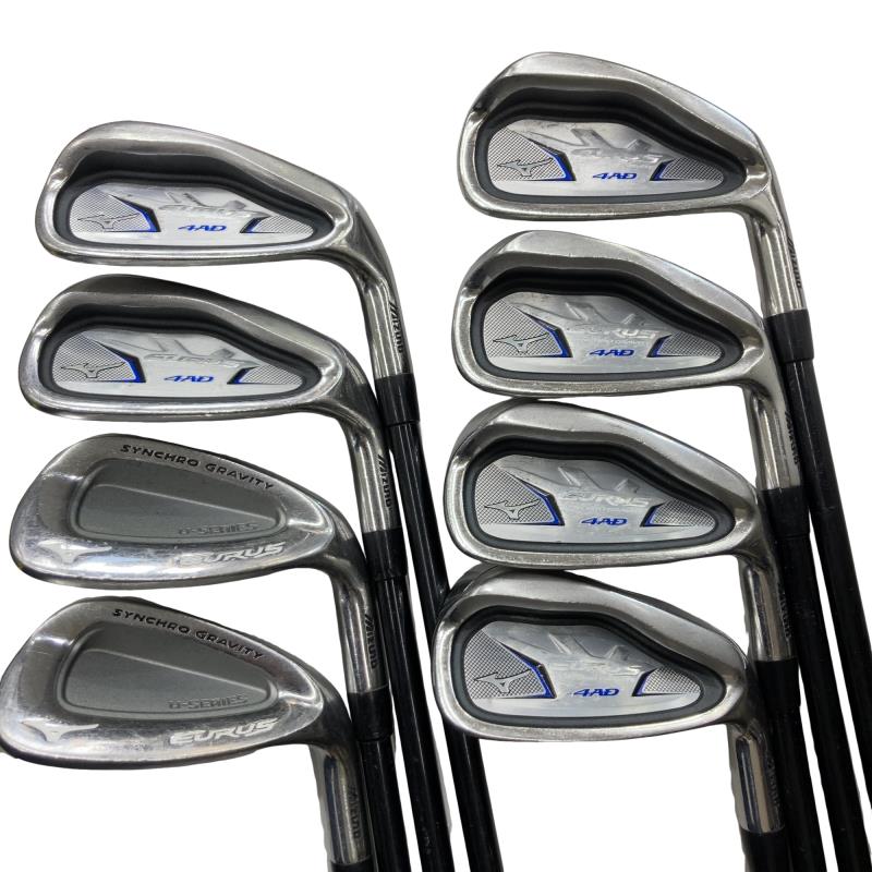 【中古】 ミズノ EURUS 4AD 8S アイアンセット IR EXSAR(EURUS 4AD) (フレックスS) メンズ 男性用 右利き 右用 Cランク ゴルフクラブ