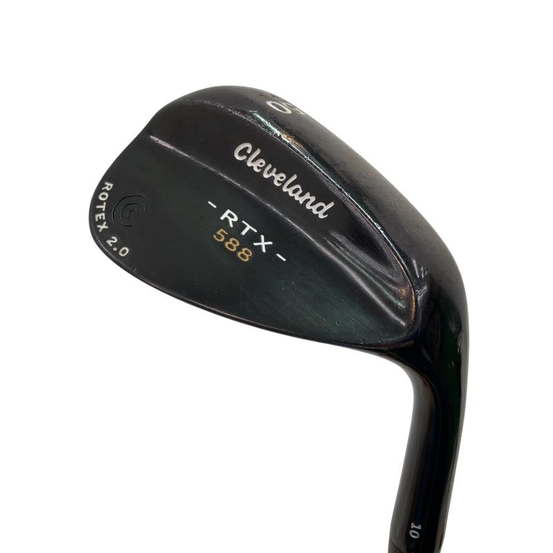 【中古】 クリーブランド Cleveland 588 RTX 2.0 ブラックサテン 50°/10° ウェッジ WG Dynamic Gold (フレックスS) メンズ 男性用 右利き 右用 Cランク ゴルフクラブ
