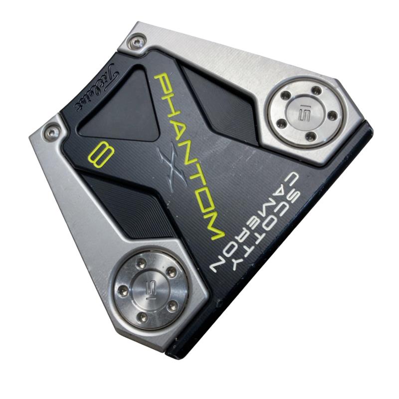 【中古】 タイトリスト SCOTTY CAMERON PHANTOM X 8 34in パター PT スチール写真 (フレックス余分の物) メンズ 成人男性用 右利き 右用 C価値づける ゴルフ野球クラブ