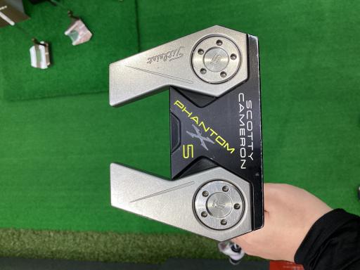 【中古】 タイトリスト SCOTTY CAMERON PHANTOM X 5 34in パター PT スチール写真 (フレックス余分の物) メンズ 成人男性用 右利き 右用 C位置づける ゴルフ野球クラブ