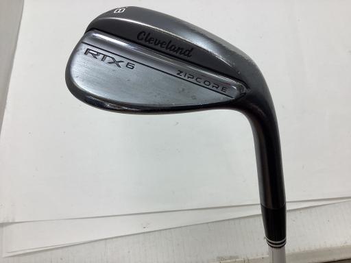【中古】 クリーブランド Cleveland RTX-6 ZIPCORE ブラックサテン 58°/06° LOW ウェッジ WG 純正特注シャフト (フレックスS) メンズ 男性用 右利き 右用 Dランク ゴルフクラブ