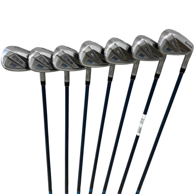 【中古】 仕立て屋お手伝いさん SIM2 MAX  7S アイアン仕掛ける IR TENSEI BLUE TM60(SIM2 IR) (フレックスS) メンズ 成人男性用 右利き 右用 C価値づける ゴルフ野球クラブ