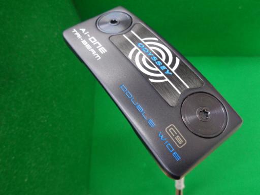 【中古】 オデッセイ Ai-ONE TRI-BEAM DOUBLE WIDE CS 34in パター PT STROKE LAB 90 スチール写真 (フレックス余分の物) メンズ 成人男性用 右利き 右用 C位置づける ゴルフ野球クラブ