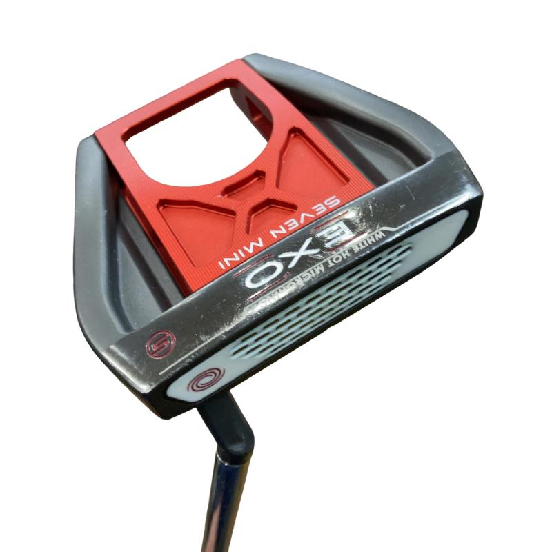 【中古】 オデッセイ EXO SEVEN MINI 34in パター PT スチール写真 (フレックス余分の物) メンズ 成人男性用 右利き 右用 C序列付ける ゴルフ野球クラブ