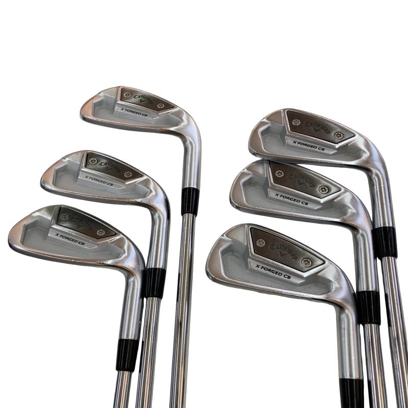 【中古】 キャロウェイ X FORGED CB(2021) 6S アイアンセット IR 純正特注シャフト (フレックスX) メンズ 男性用 右利き 右用 Cランク ゴルフクラブ
