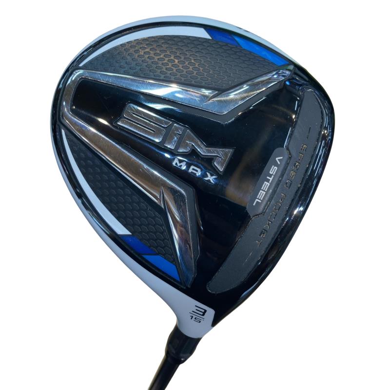 【中古】 テーラーメイド SIM MAX 3W フェアウェイウッド FW TENSEI BLUE TM50(FW) (フレックスS) メンズ 男性用 右利き 右用 Cランク ゴルフクラブ