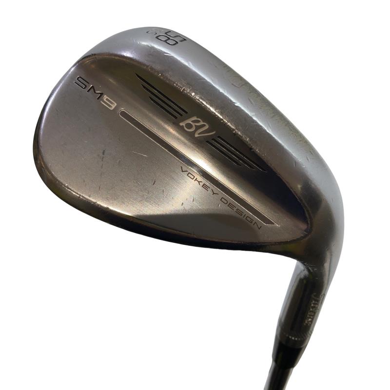 【中古】 タイトリスト VOKEY SPIN MILLED SM9 ツアークロム 58°/10°S ウェッジ WG 純正特注シャフト (フレックスR) メンズ 男性用 右利き 右用 Dランク ゴルフクラブ