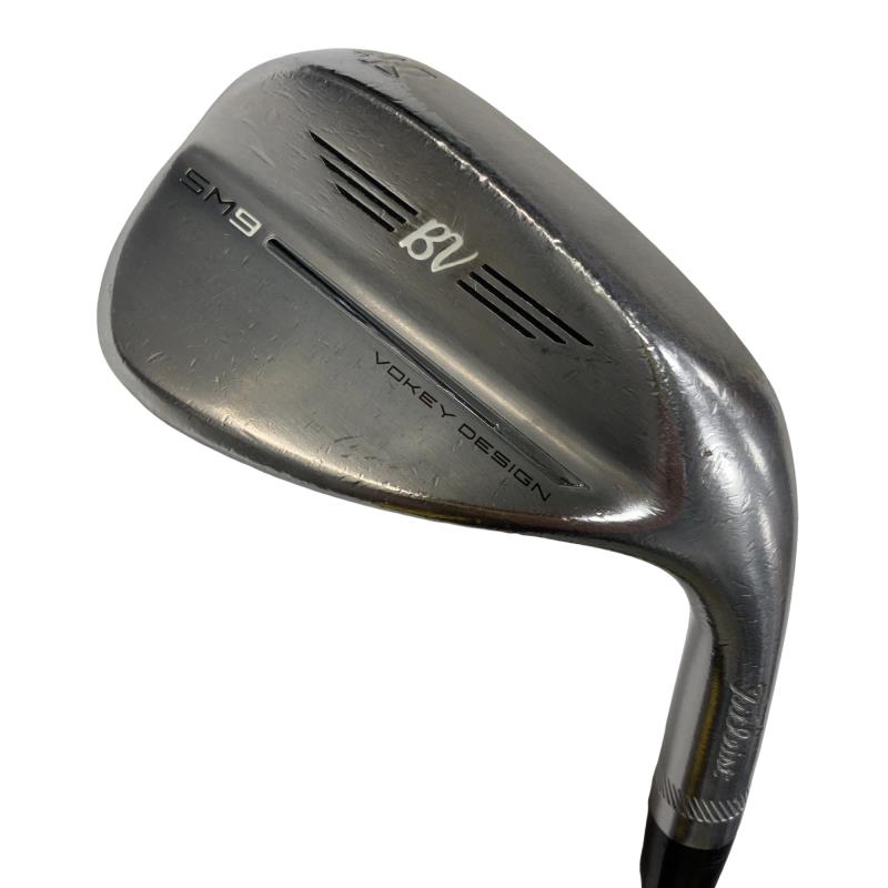 【中古】 タイトリスト VOKEY SPIN MILLED SM9 ツアークロム 54°/14°F ウェッジ WG 純正特注シャフト (フレックスS) メンズ 男性用 右利き 右用 Dランク ゴルフクラブ|ゴルフパートナー 中古クラブ店