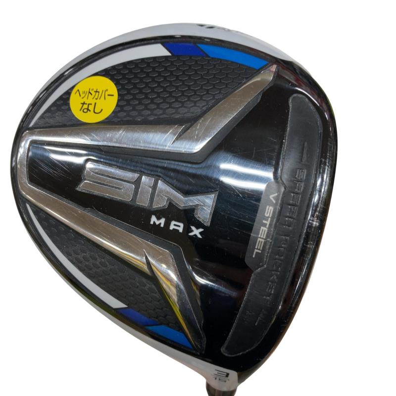 【中古】 テーラーメイド SIM MAX 3W フェアウェイウッド FW TENSEI BLUE TM50(FW) (フレックスS) メンズ 男性用 右利き 右用 Cランク ゴルフクラブ