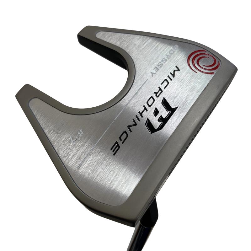 【中古】 オデッセイ MICROHINGE #7 S 34in パター PT スチール写真 (フレックス余分の物) メンズ 成人男性用 右利き 右用 B位置付ける ゴルフ野球クラブ クラブ-スポーツ・アウトドア-パター