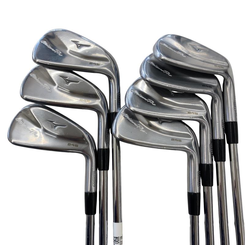 【中古】 ミズノ Mizuno Pro 245 8S アイアンセット IR Dynamic Gold 95 (フレックスS) メンズ 男性用 右利き 右用 Cランク ゴルフクラブ