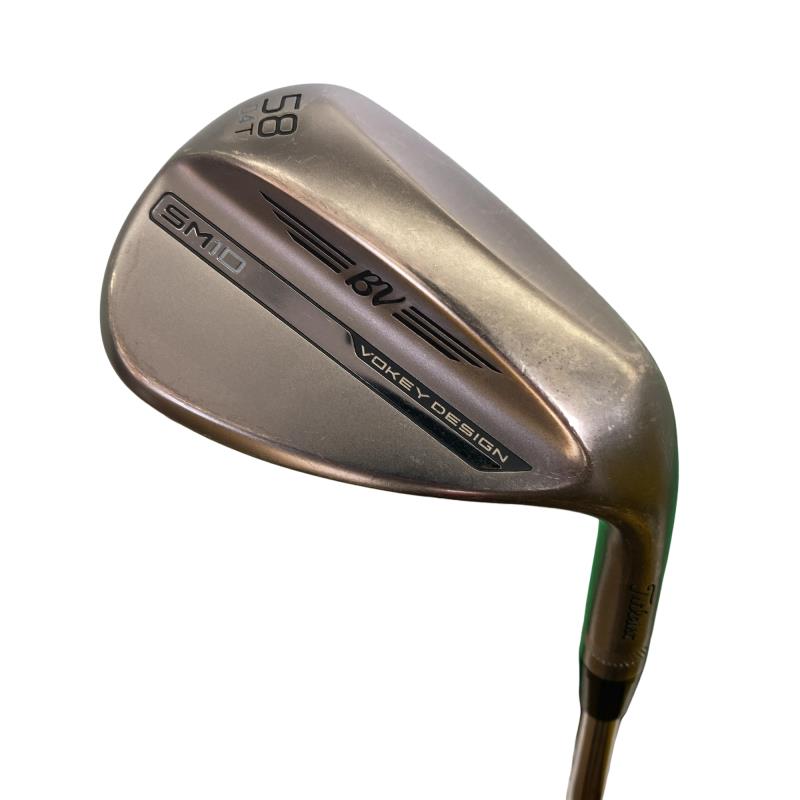 【中古】 タイトリスト VOKEY SPIN MILLED SM10 ニッケル 58&deg;/04&deg;T ウェッジ WG Dynamic Gold (フレックスS) メンズ 男性用 右利き 右用 Dランク ゴルフクラブ｜ゴルフパートナー 中古クラブ店