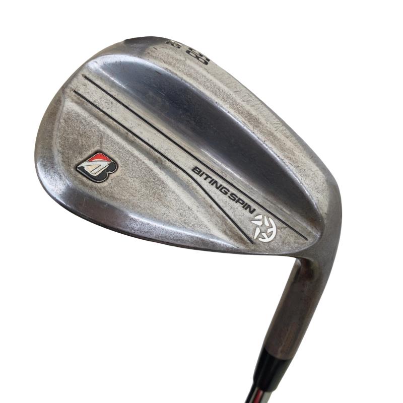 【中古】 ブリヂストン BRIDGESTONE BITING SPIN ノーメッキ 58°/12°A ウェッジ WG 純正特注シャフト (フレックスS) メンズ 男性用 右利き 右用 Cランク ゴルフクラブ
