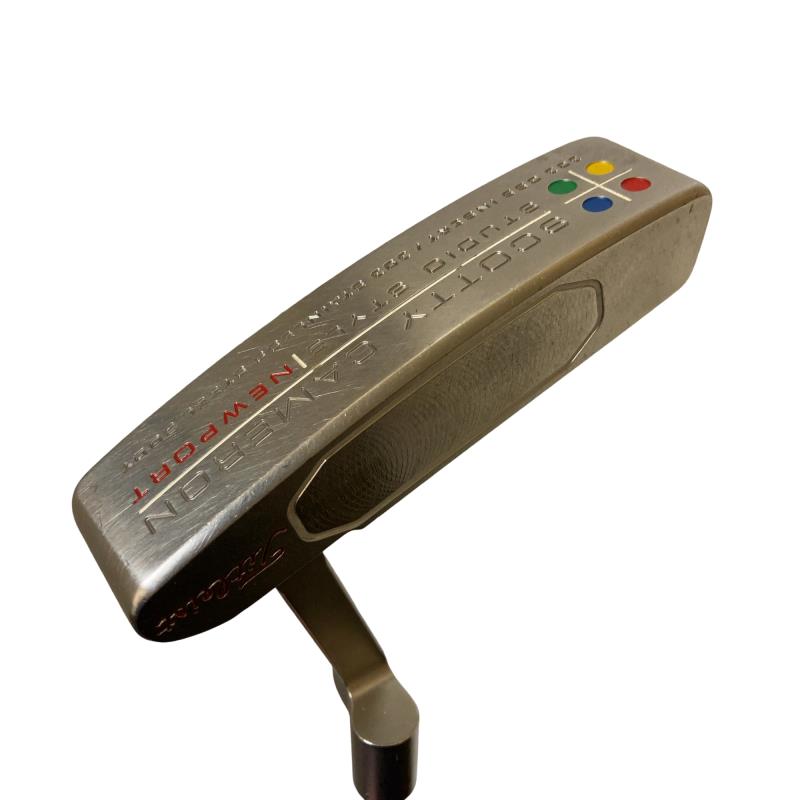 【中古】 タイトリスト SCOTTY CAMERON STUDIO STYLE NEWPORT 340G 34in パター PT スチール写真 (フレックス余分の物) メンズ 成人男性用 右利き 右用 C序列付ける ゴルフ野球クラブ