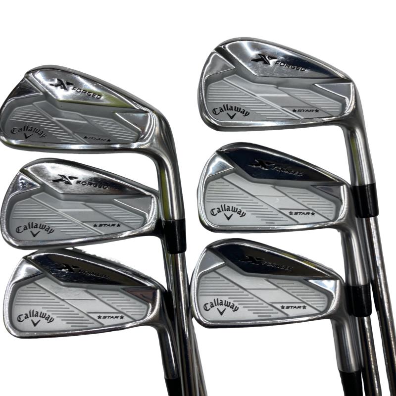 【中古】 キャロウェイ X FORGED STAR 6S アイアンセット IR 純正特注シャフト (フレックスR) メンズ 男性用 右利き 右用 Cランク ゴルフクラブ