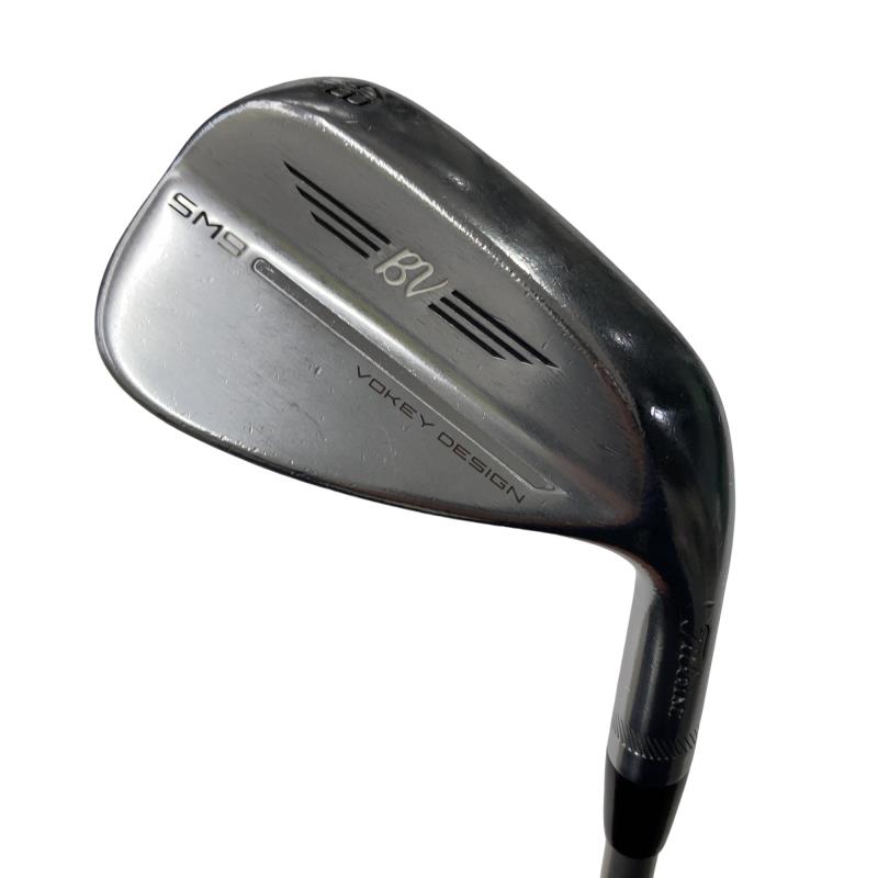 【中古】 タイトリスト VOKEY SPIN MILLED SM9 ツアークロム 48°/10°F ウェッジ WG 純正特注シャフト (フレックスS) メンズ 男性用 右利き 右用 Cランク ゴルフクラブ