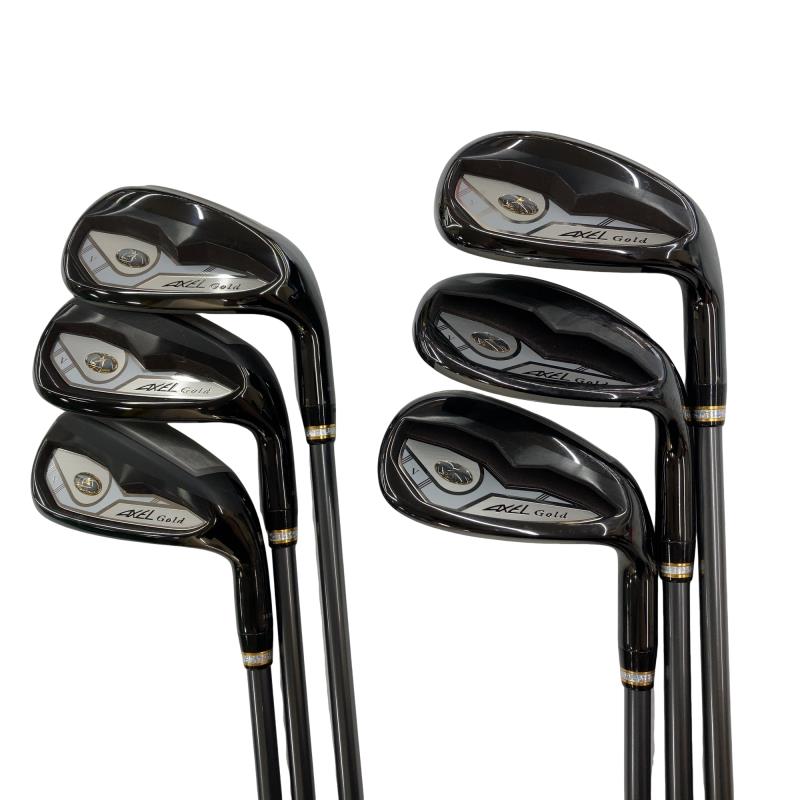 【中古】 つるや AXEL Gold Premium V 7S アイアンセット IR AXEL Gold Premium V(アイアン) (フレックスR) メンズ 男性用 右利き 右用 Cランク ゴルフクラブ