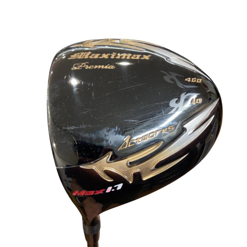 【中古】 ワークスゴルフ Actworks MAXIMAX Black Premia MAX1.7 10.5° １番ウッド DR WORKTEC 飛匠 (フレックスSR) メンズ 成人男性用 右利き 右用 C位置づける ゴルフ野球クラブ