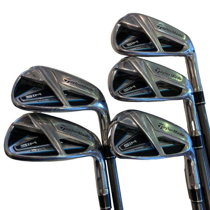 【中古】 仕立て屋御手伝いさん SIM MAX  5S アイアン仕掛ける IR TENSEI BLUE TM60(IR) (フレックスS) メンズ 成人男性用 右利き 右用 C序列付ける ゴルフ野球クラブ