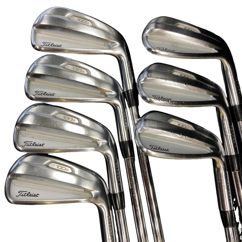 【中古】 タイトリスト Titleist T100S(2021) 8S アイアンセット IR 純正特注シャフト (フレックスS) メンズ 男性用 右利き 右用 Dランク ゴルフクラブ
