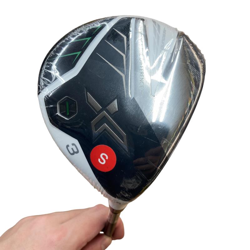 【中古】 ダンロップ XXIO(2022) eks ホワイト 3W フェアウェイウッド FW Miyazaki AX-2(FW) (フレックスS) メンズ 男性用 右利き 右用 Nランク ゴルフクラブ