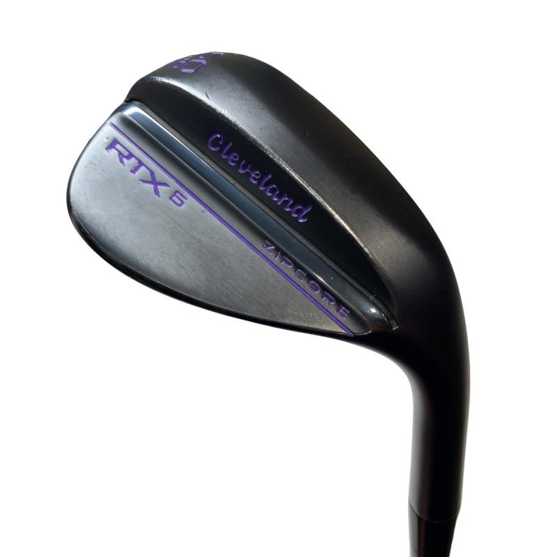 【中古】 クリーブランド Cleveland RTX ZIPCORE 黒いこと繻子 60°/10° MID ウェッジ WG 完全無欠特注立て坑 (フレックス余分の物) メンズ 成人男性用 右利き 右用 C序列付ける ゴルフ野球クラブ