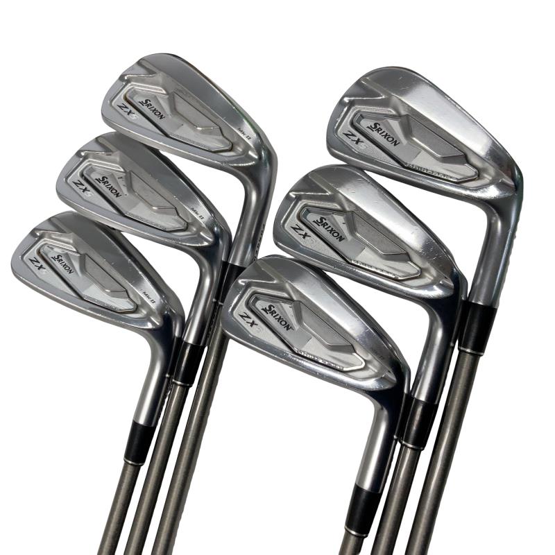 【中古】 ダンロップ SRIXON ZX5 Mk II 6S アイアンセット IR SteelFiber i80cw (フレックスS) メンズ 男性用 右利き 右用 Cランク ゴルフクラブ｜ゴルフパートナー 中古クラブ店