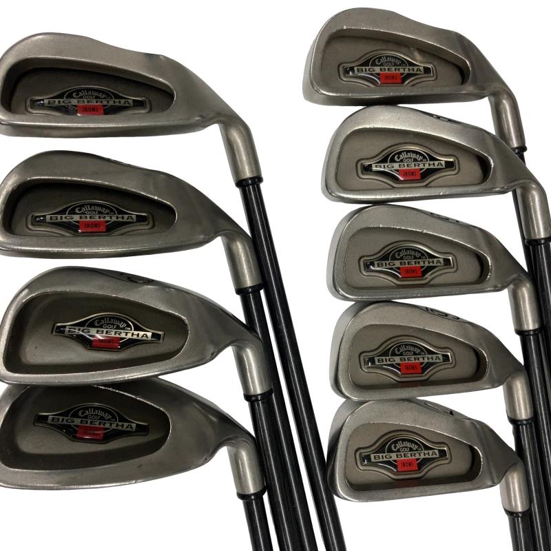 【中古】 キャロウェイ BIG BERTHA IRONS  9S USA アイアン書き割り IR RCH96 (フレックスS) メンズ 成人男性用 右利き 右用 C位置づける ゴルフ野球クラブ