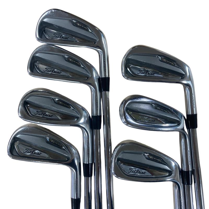 【中古】 タイトリスト Titleist T100 9S アイアンセット IR 純正特注シャフト (フレックスS) メンズ 男性用 右利き 右用 Cランク ゴルフクラブ