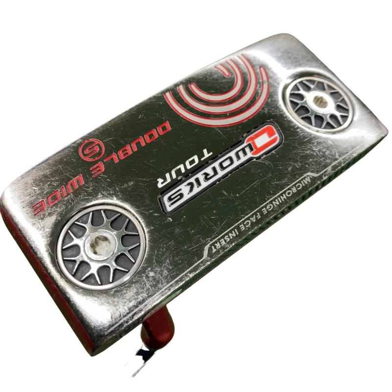 【中古】 オデッセイ O WORKS TOUR RED DOUBLE WIDE S 34in パター PT スチール写真 (フレックス余分の物) メンズ 成人男性用 右利き 右用 C価値づける ゴルフ野球クラブ