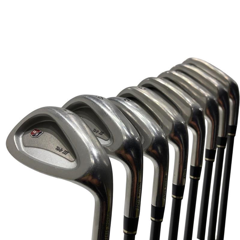 【中古】 ウィルソン Wilson staff Tab III  8S アイアン仕掛ける IR TAPER FLEX SHAFT (フレックスR) メンズ 成人男性用 右利き 右用 C序列付ける ゴルフ野球クラブ