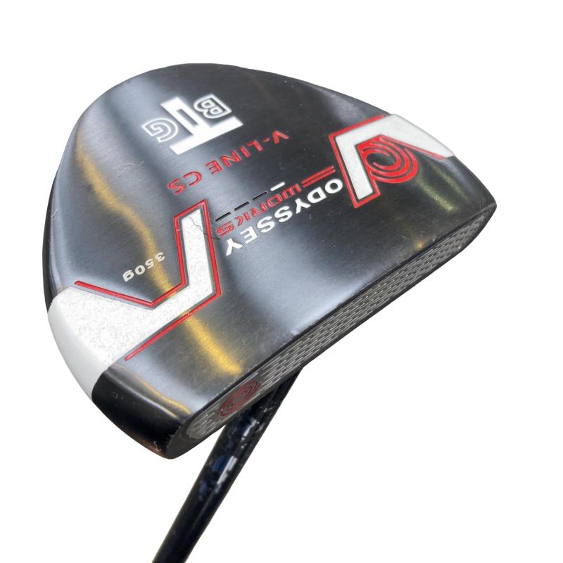 【中古】 オデッセイ WORKS BIG T V-LINE CS 33インチ パター PT スチール (フレックスその他) メンズ 男性用 右利き 右用 Cランク ゴルフクラブ