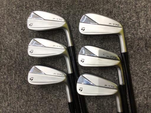 【中古】 テーラーメイド Taylor Made P・770(2023) 6S アイアンセット IR 純正特注シャフト (フレックスS) メンズ 男性用 右利き 右用 Cランク ゴルフクラブ