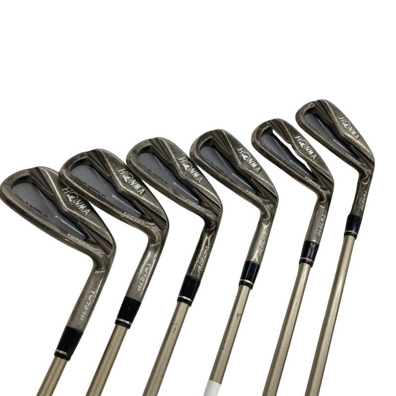【中古】 本間ゴルフ TOUR WORLD TW727P FORGED  6S アイアン仕掛ける IR VIZARD I55 (フレックスR) メンズ 成人男性用 右利き 右用 C序列付ける ゴルフ野球クラブ