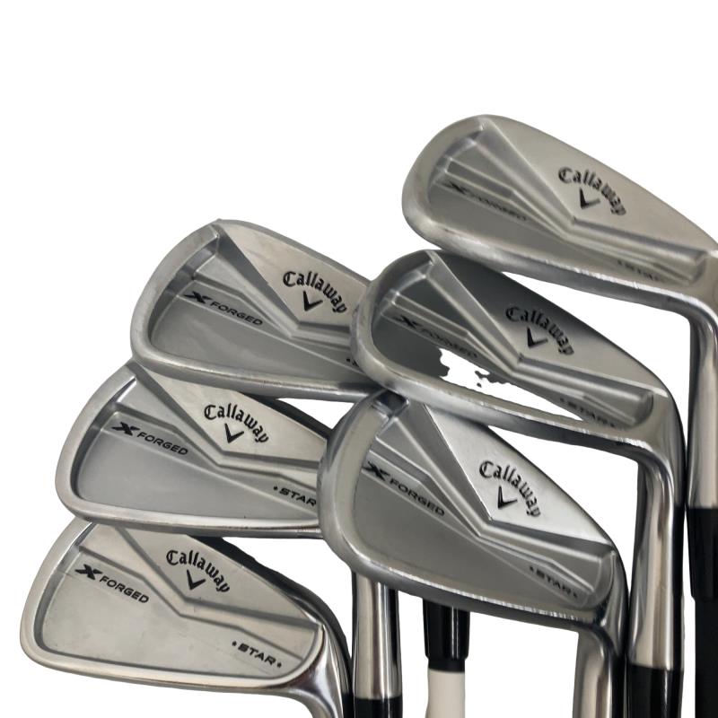 【中古】 キャロウェイ X FORGED STAR(2024) 6S アイアンセット IR リシャフト (フレックスその他) メンズ 男性用 右利き 右用 Cランク ゴルフクラブ
