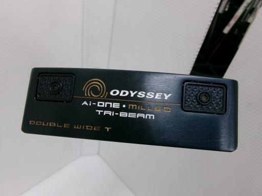 【中古】 オデッセイ Ai-ONE・MILLED TRI-BEAM DOUBLE WIDE T CH 34インチ パター PT STROKE LAB 90 スチール (フレックスその他) メンズ 男性用 右利き 右用 Bランク ゴルフクラブ